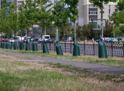 У Києві дерева поливають через торби: що це за нова система зрошення