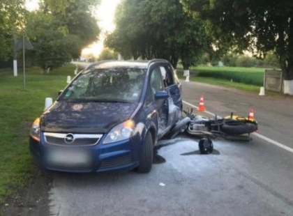 19-річний мотоцикліст протаранив авто на Київщині: подробиці ДТП