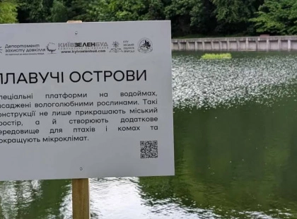 Плавучий острів у столичному парку «Нивки»: навіщо він з’явився та як змінить місто