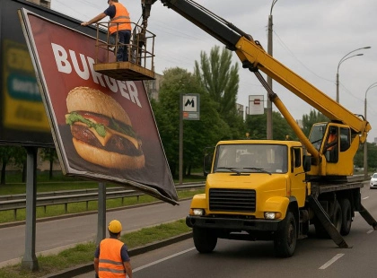 Київ очищають від незаконної реклами: демонтаж 2-6 червня