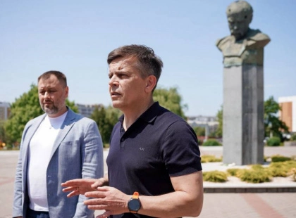Представники Європейського Союзу відвідали Бородянку, яка комплексно відновлюється