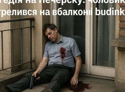Трагедія на Печерську: чоловік застрелився на балконі будинку