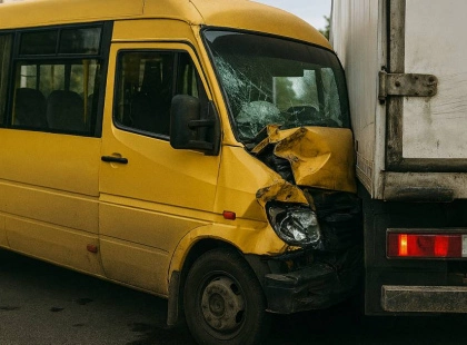 ДТП у Києві: Маршрутка врізалася у вантажівку – постраждали 9 осіб