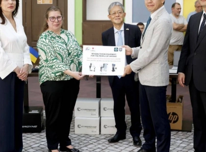 Японія передала Києву обладнання на 3 мільйони доларів для реабілітації людей з інвалідністю