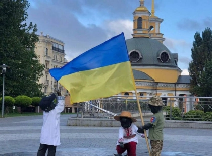 На Поштовій площі малюки-засновники Києва зустріли свята у вишиванках