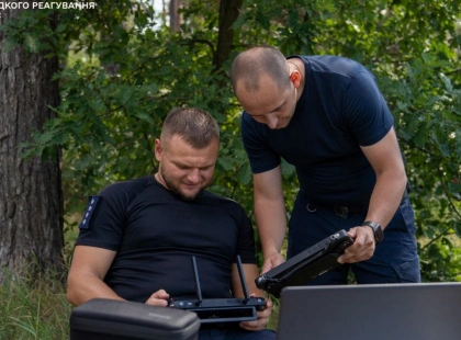 Робот-собака допомагає саперам ДСНС на небезпечних територіях Київщини