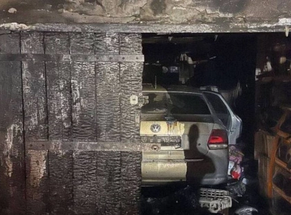 У Коцюбинському чоловік підпалив гараж із власником та авто всередині