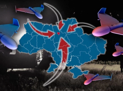 У Києві під час атаки дронів уламки впали на житлові будинки: є поранені