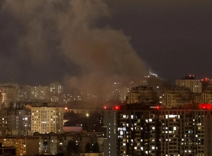 Ворожа атака на Київ у ніч проти 28 вересня: палають автівки та кіоски, є поранені