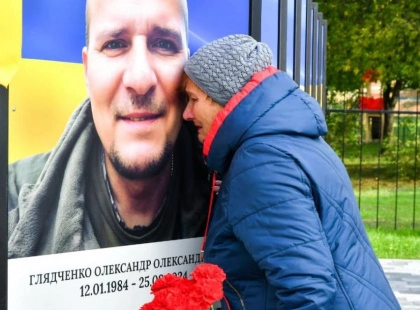У День захисників у Кучакові відкрили Алею Героїв із портретами полеглих земляків
