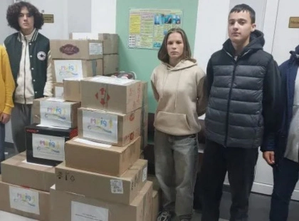 Школярі ліцею «Мрія» в Ірпені зібрали гуманітарну допомогу для фронту