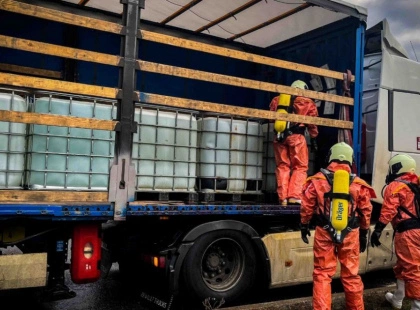 Витік азотної кислоти на Обухівщині: рятувальники локалізували загрозу за лічені години
