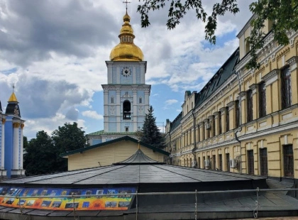 Забуті фундаменти оживають: у Києві завершується відновлення надбрамної церкви Михайлівського Золотоверхого монастиря