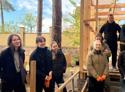 Освіта серед природи: у Бучі облаштовують лісовий клас із допомогою литовців