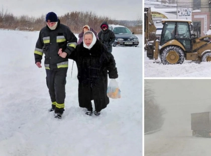 В Обухівському районі посилюють аварійні служби для ліквідації наслідків негоди: десятки сіл без світла та тепла