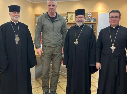 УГКЦ підтримує Київ у війні та зимових випробуваннях: Святослав зустрівся з Кличком