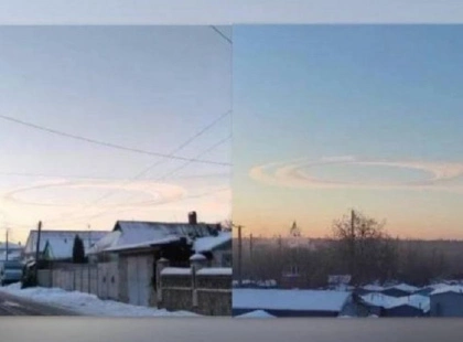 Дивні дива: у хмарах над Білою Церквою помітили слід ворожої цілі після нічної атаки