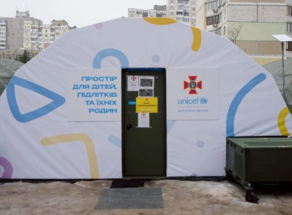 ДСНС та ЮНІСЕФ облаштували дитячі простори у мобільних пунктах незламності