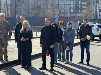 Четверта річниця звільнення Ірпеня: як вшанували Захисників біля «Караван-Гала»