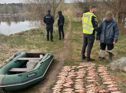 На Київщині під час нересту затримали браконьєра: збитки перевищили 158 тисяч гривень