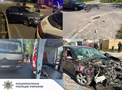 Київщина: понад 100 ДТП за тиждень — двоє загиблих і десять постраждалих