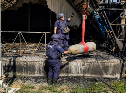 Небезпечна знахідка: у Києві вилучили бойову частину ракети