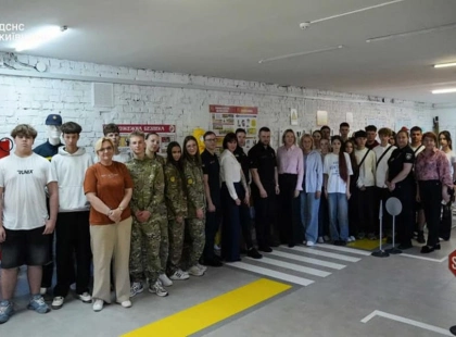 На Бориспільщині відкрили «Клас безпеки»: дітей навчатимуть мінній безпеці, ПДР і домедичній допомозі