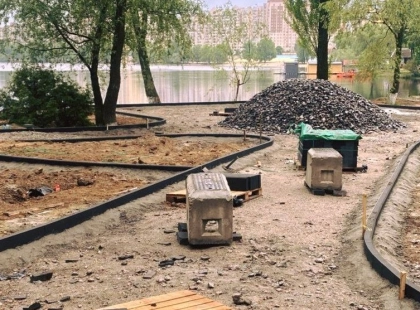 На Прирічній вулиці обмежать пересування через ремонт нового скверу до 21 червня