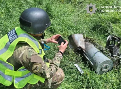 У Шевченківському районі Києва виявили бойову частину дрона “Герань-2” після обстрілу