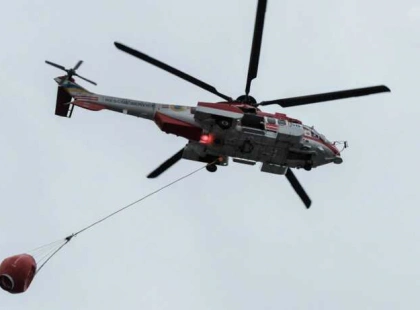 ДСНС у Києві здійснила 39 скидів води з гелікоптерів після російської атаки