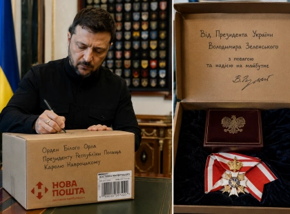 Зеленський повернув Польщі Орден Білого Орла: нагороду відправили Новою поштою