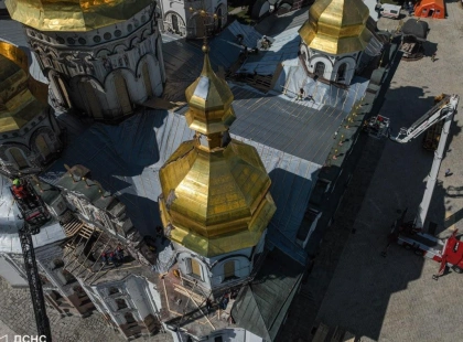 У Києві завершили консервацію даху Успенського собору Лаври: як виглядає святиня