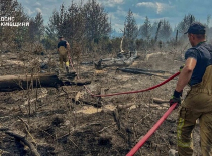 У Чорнобильській зоні загасили 130 га лісу, але пожежі ще тривають