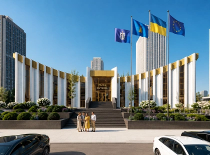 Скляний ліфт, укриття та ЦНАП: Палац одружень на Берестейському відреставрують за 280 мільйонів