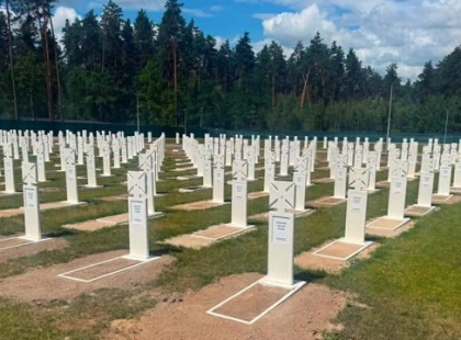 На Національному військовому меморіальному кладовищі усунули просідання ґрунту після злив