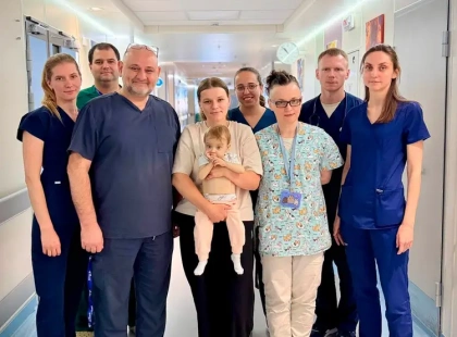 В «Охматдиті» виконали соту трансплантацію: 10-місячній дівчинці пересадили печінку