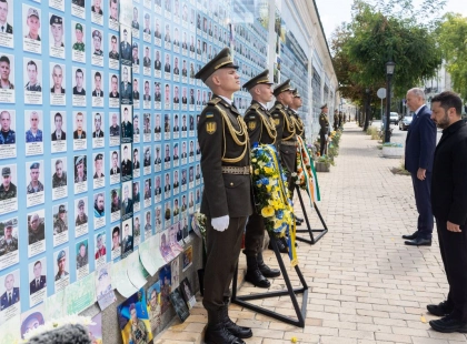 Прем’єр Ірландії Мікхол Мартін у Києві вшанував пам’ять українських воїнів