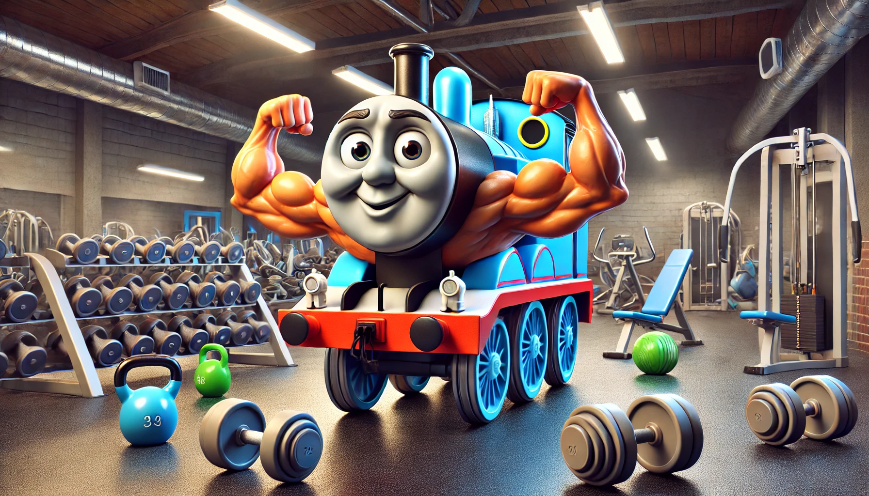 «Train» – потяг, що тренується у спортзалі