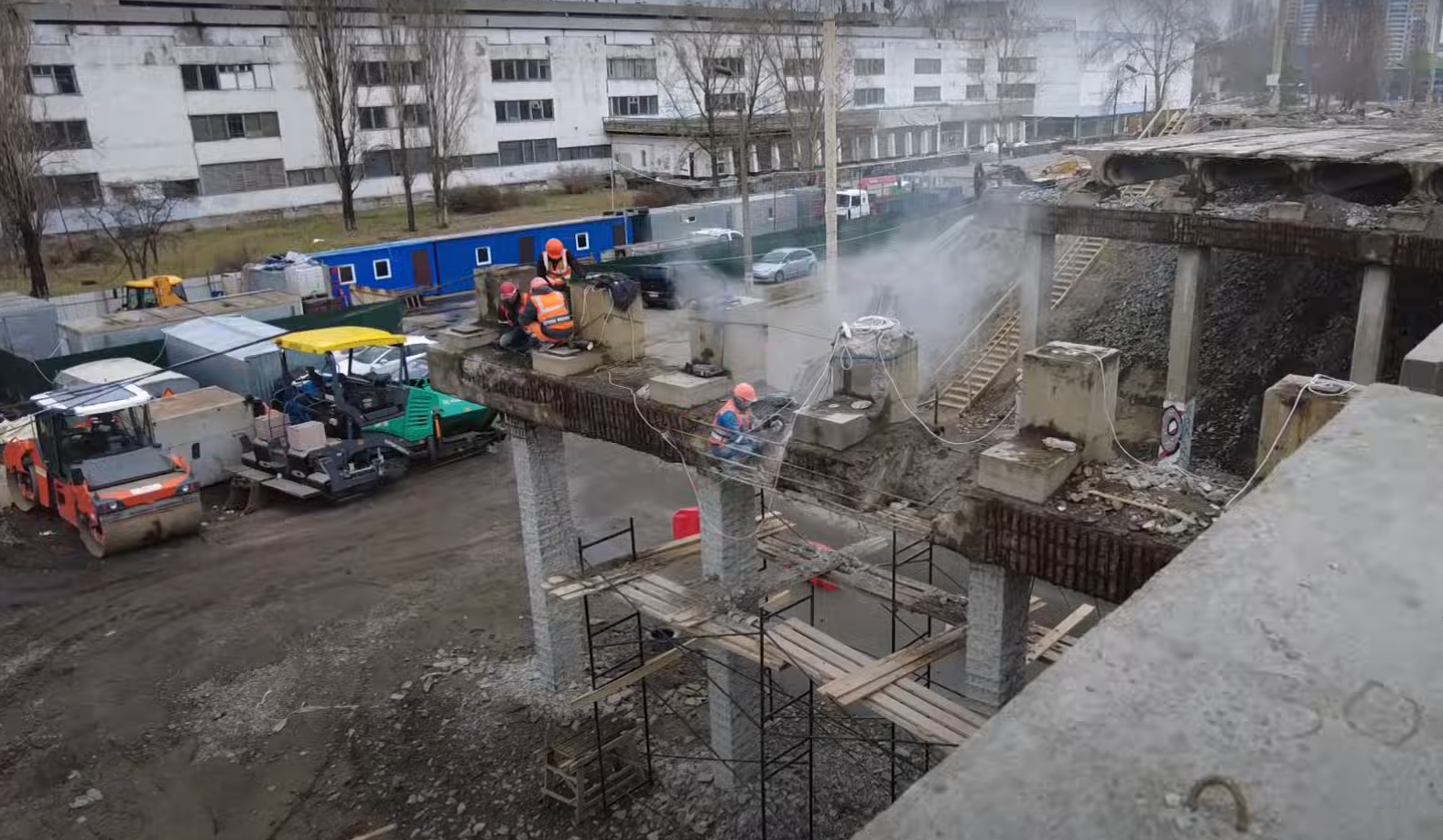 Капітальний ремонт розв’язки на Оболоні: що вже зроблено на Полярній - 1