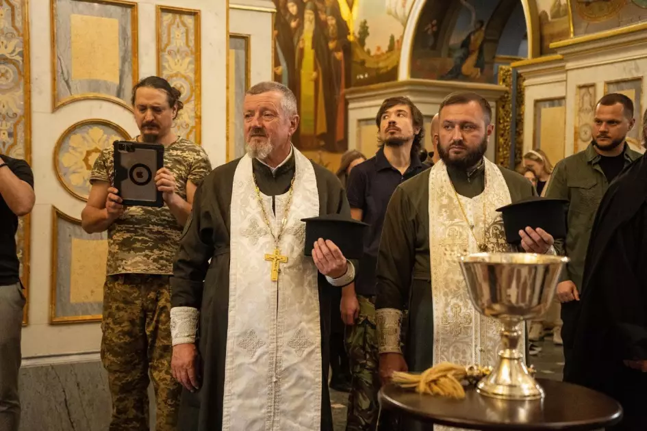 Освячення військової ікони Юрія Переможця в Києво-Печерській лаврі - 1