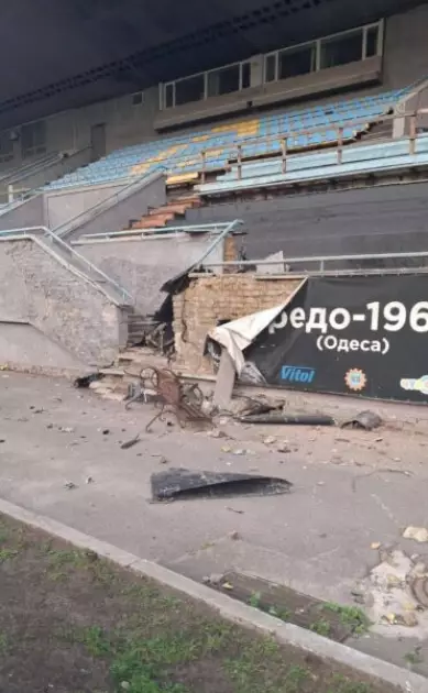 Російський обстріл пошкодив київський стадіон «Спартак» - 1