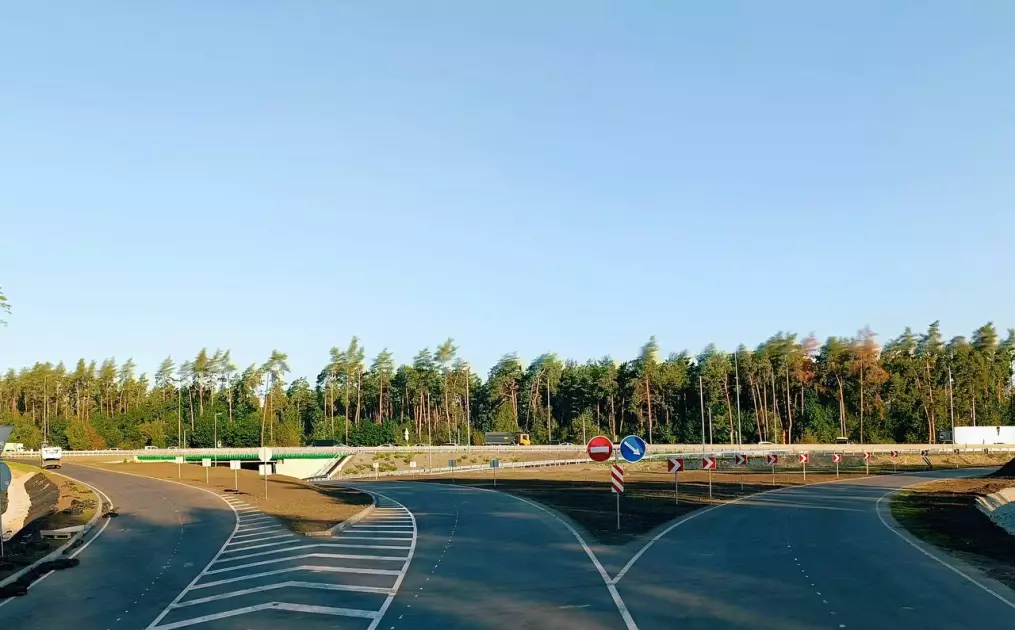 На Київщині майже готова нова транспортна розв’язка на трасі Київ–Одеса - 3