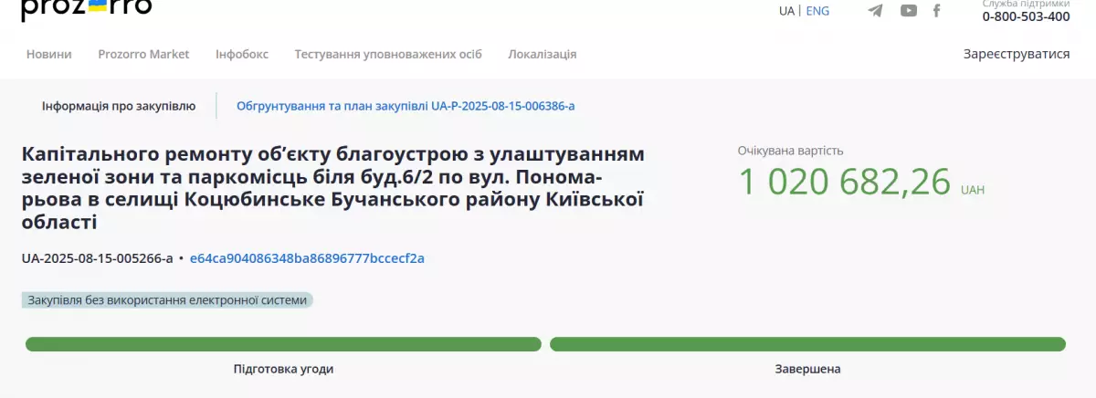1 млн гривень на комфорт: у Коцюбинському облаштують сквер та паркувальні місця - 1