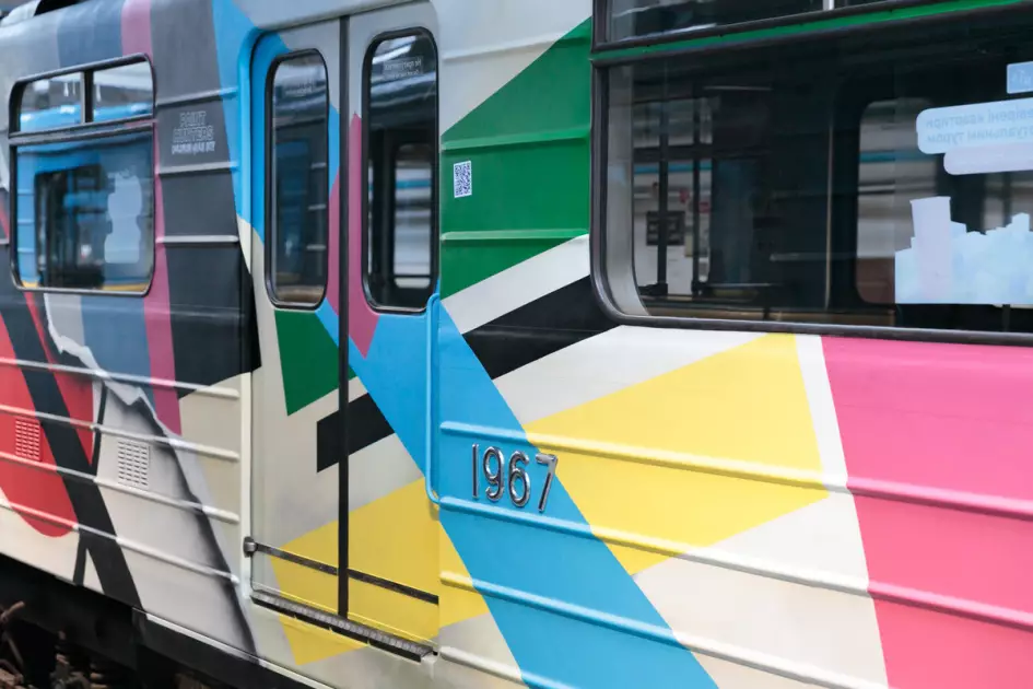У київському метро запустили артпоїзд, присвячений Казимиру Малевичу - 7