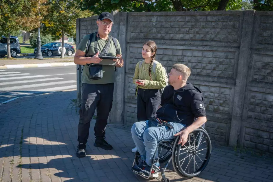 У Бучі перевірили маршрут на доступність у межах проєкту «Рух без бар’єрів» - 1