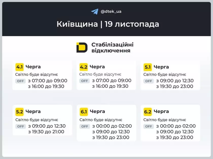 Київ і область знову за графіком: де та коли не буде електрики 19 листопада - 2