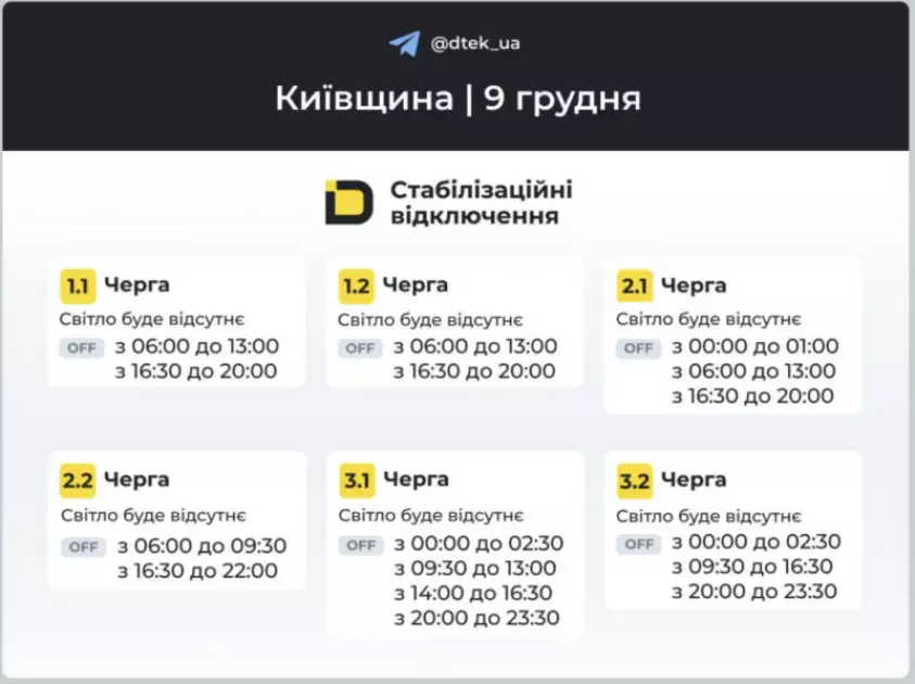 До 16 годин без світла: у Києві та області діють жорсткі графіки відключень - 3