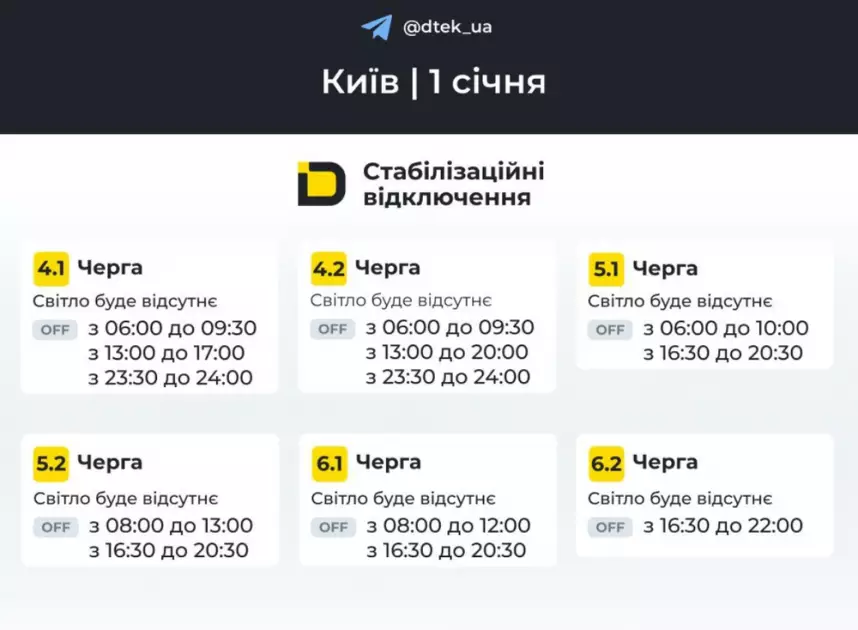 Світло після свят — за графіком: у Києві з 1 січня діють нові відключення - 2