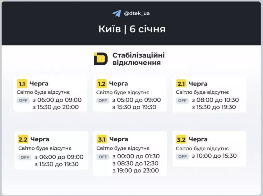 Як у Києві та на Київщині сьогодні відключатимуть світло: актуальні графіки - 1