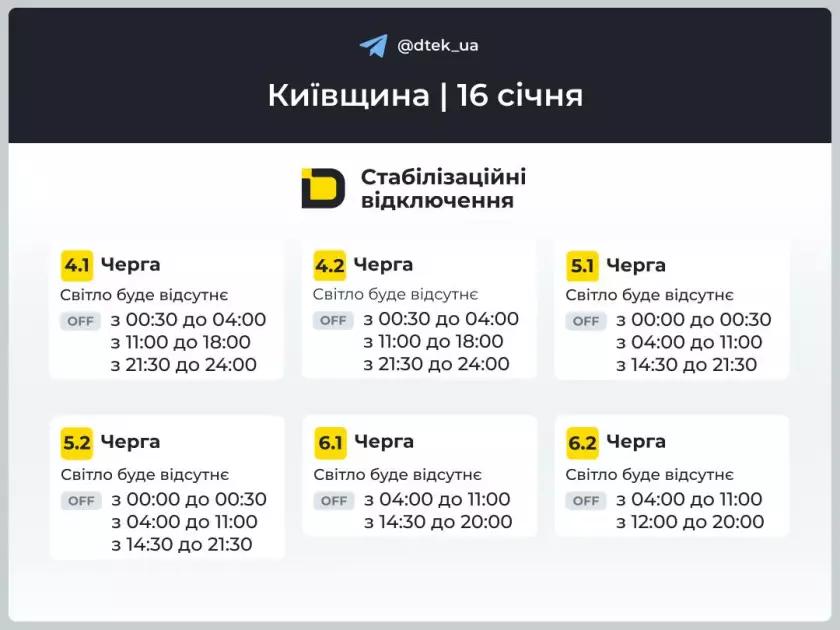 Енергетичний фронт Київщини: де сьогодні вимикатимуть світло екстрено, а де — за графіком - 2
